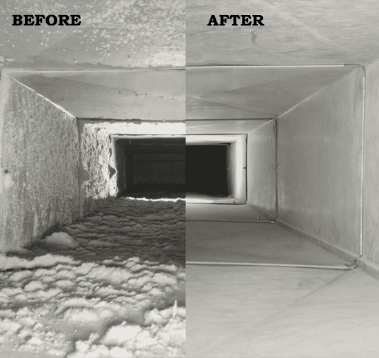 before and after Atlantis air duct